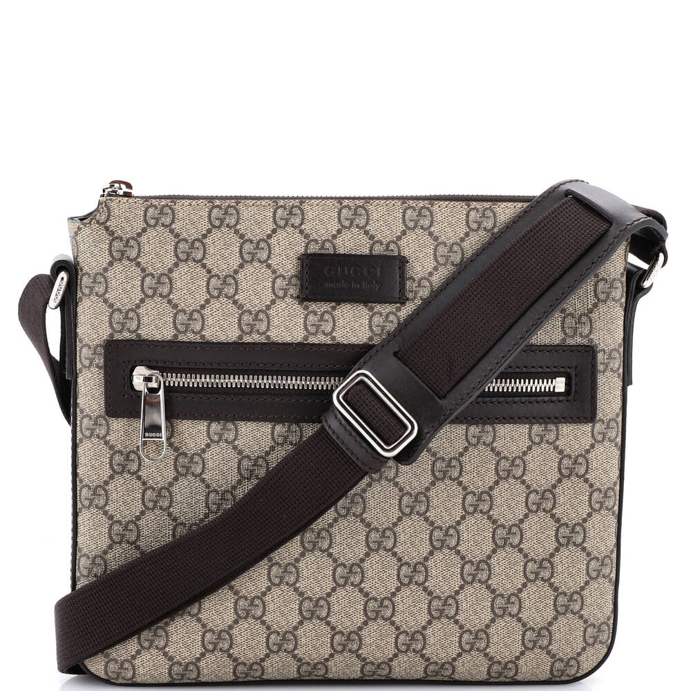 Gucci Web Strap Front Zip Messenger Bag #258207G10B